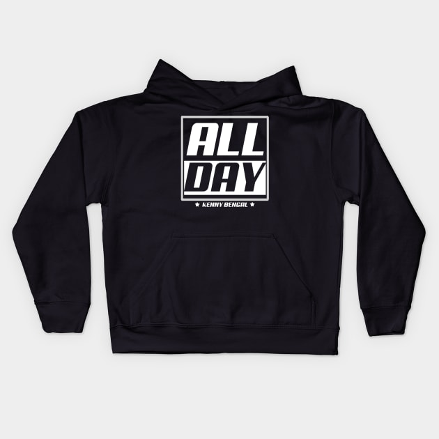 AllDay B&W Kids Hoodie by KennyBengal26